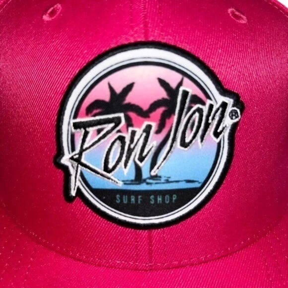 Ron Jon Surf Flat Bill Hat Neon Pink - Picture 2 of 8